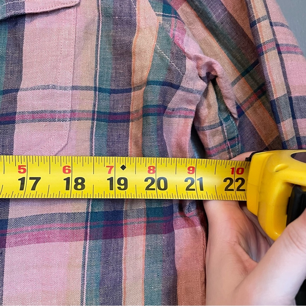 NWT Lauren Ralph Lauren Med Pink Plaid Long Sleeve Button-down Shirt Ret $145! - Picture 7 of 9